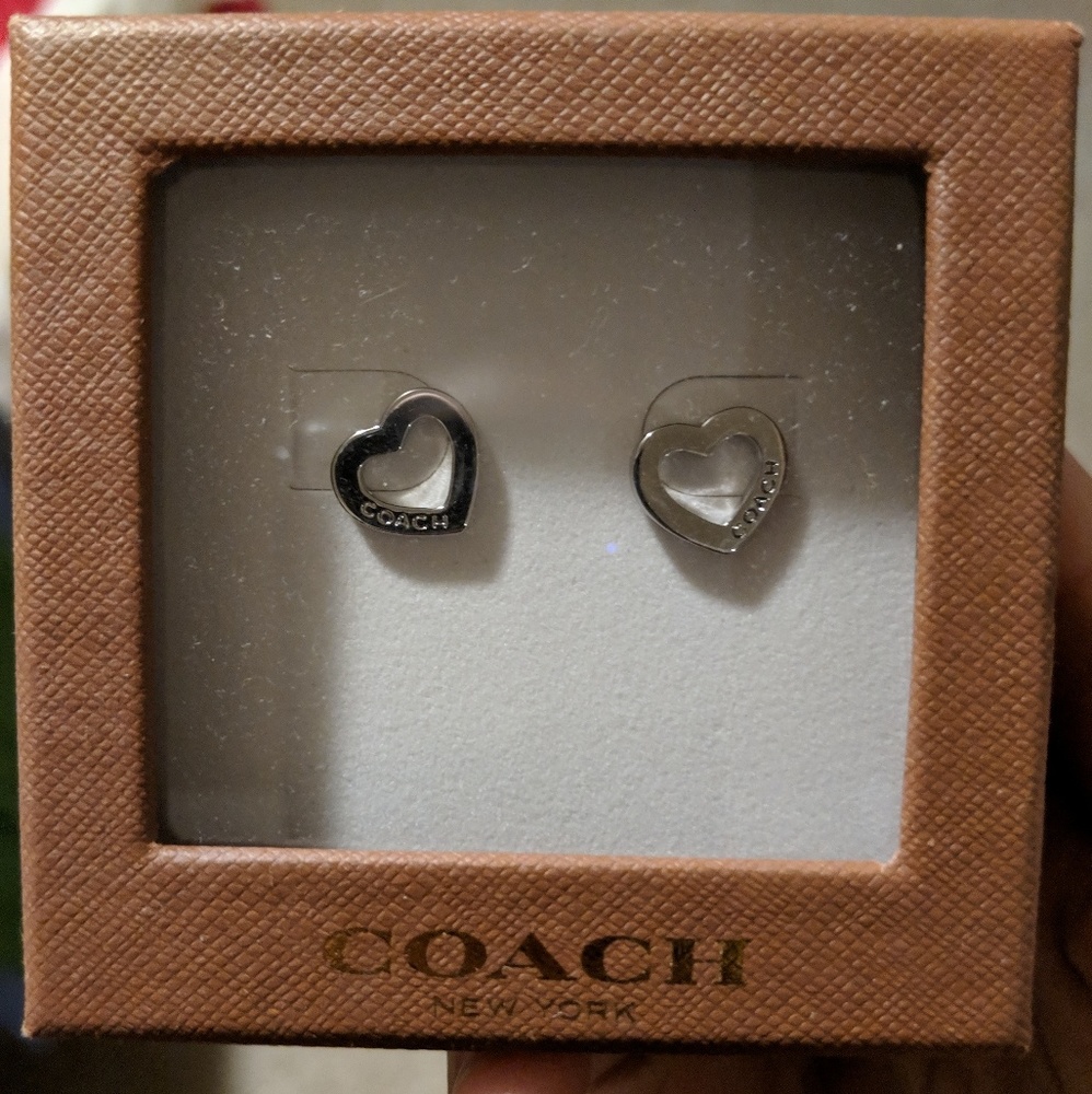Coach Heart shaped earrings